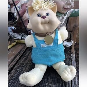 Cabbage Patch Kids Koosas Cat Doll Yarn Hair Brown Eyes Vintage 80s 1983 Coleco